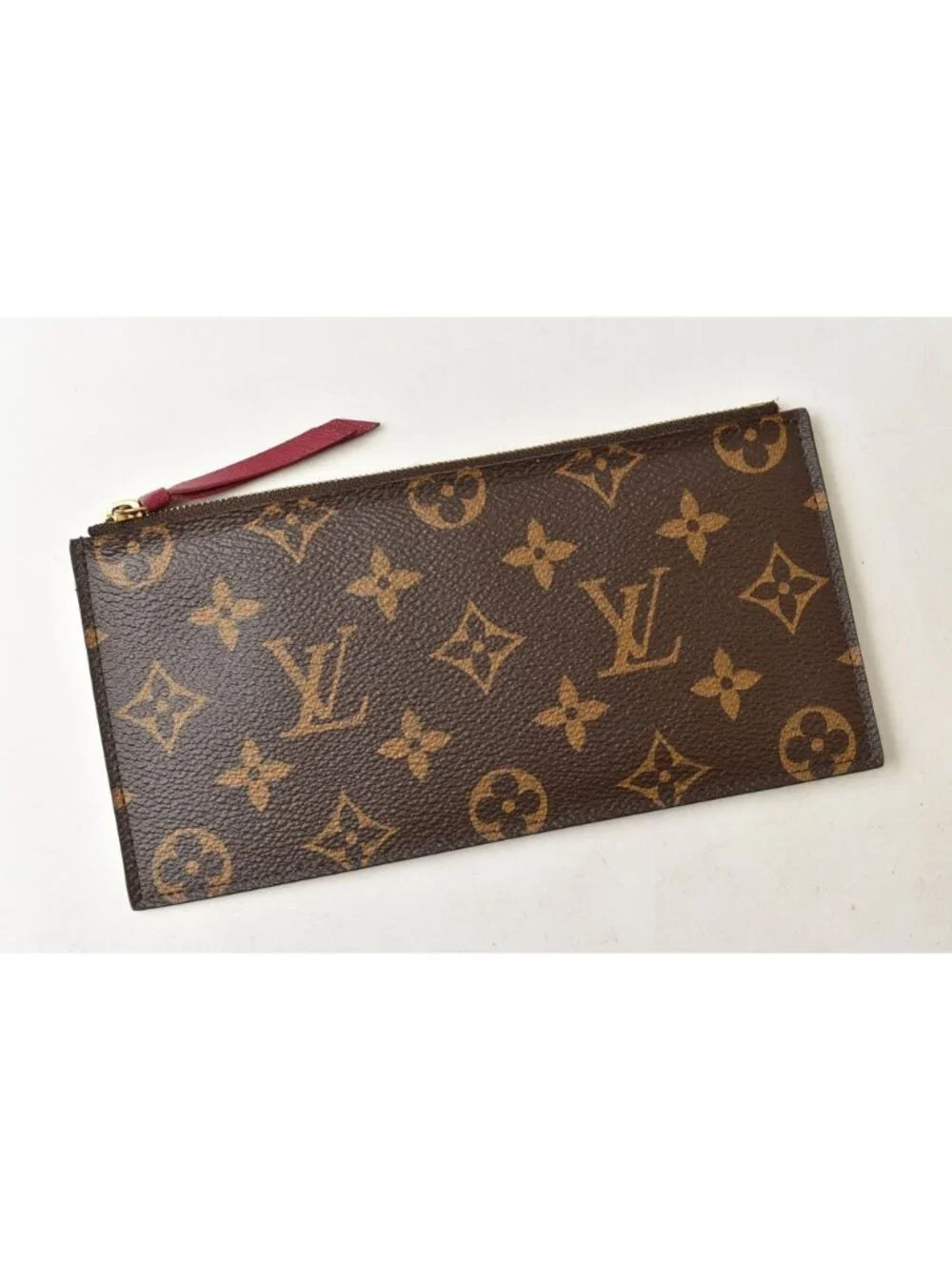 Louis Vuitton Pouch Flat Pochette Felicie Only Monogram Fuchsia
